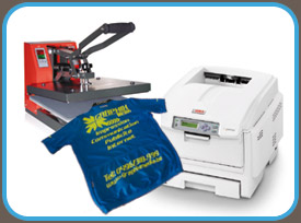 pack laser : imprimante laser et thermopresse