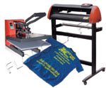 ensemble thermopresse et plotter